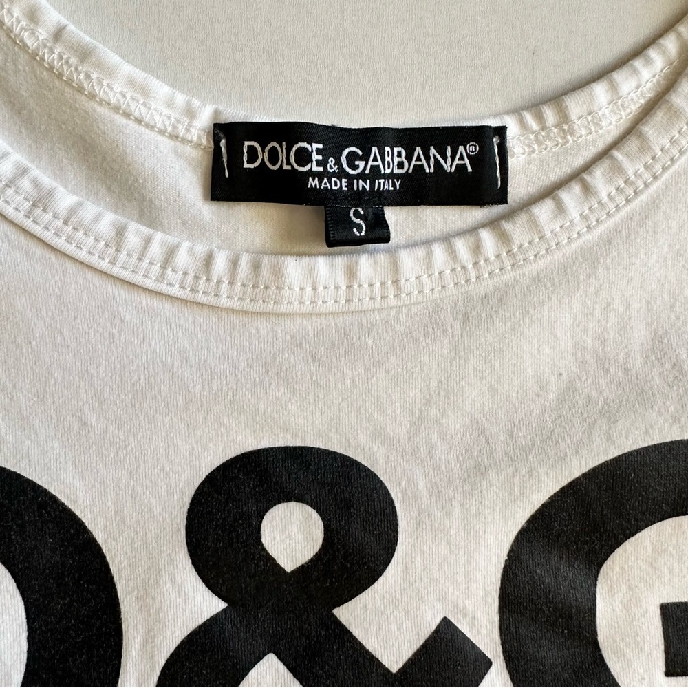 Dolce & Gabbana “All The Lovers” White Tank Top Size Small - Picture 3 of 5